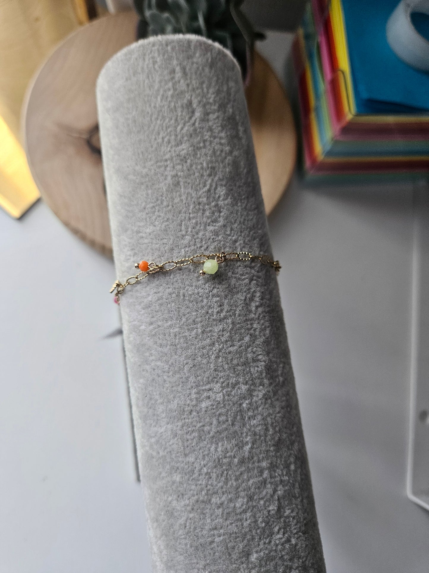 Bracelet à breloques Or acier inoxydable