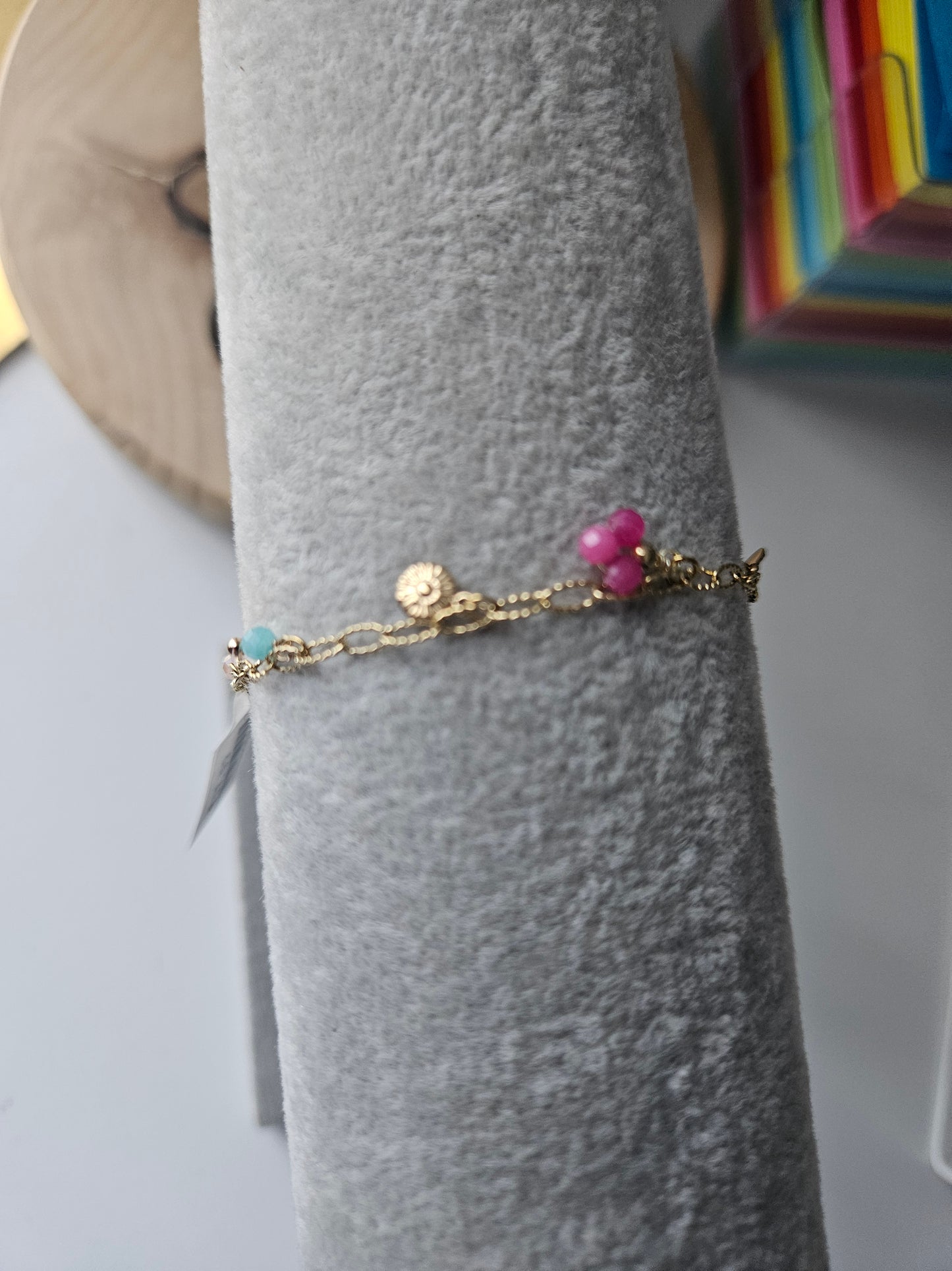 Bracelet à breloques Or acier inoxydable