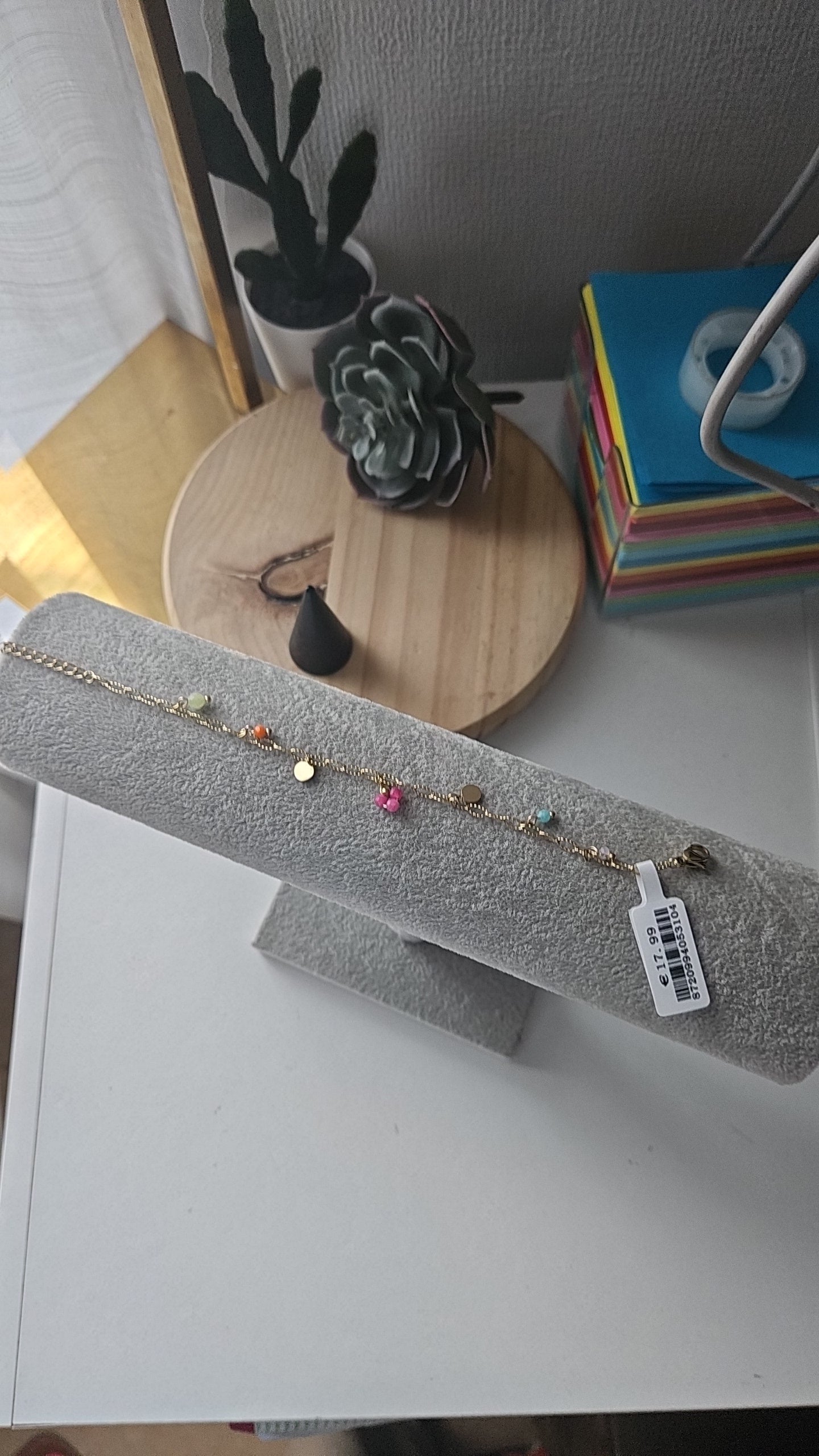 Bracelet à breloques Or acier inoxydable