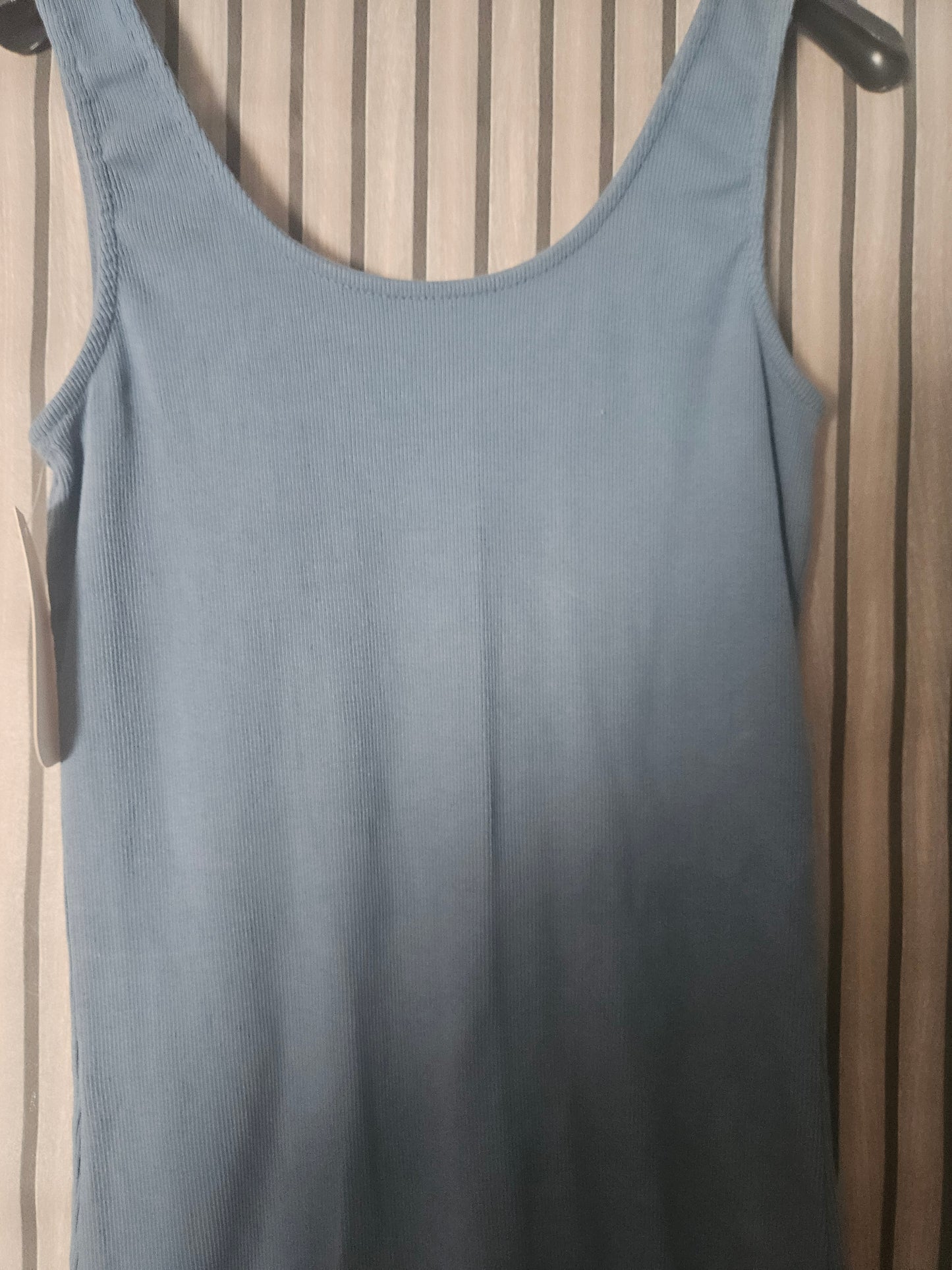 Débardeur en coton bleu jean