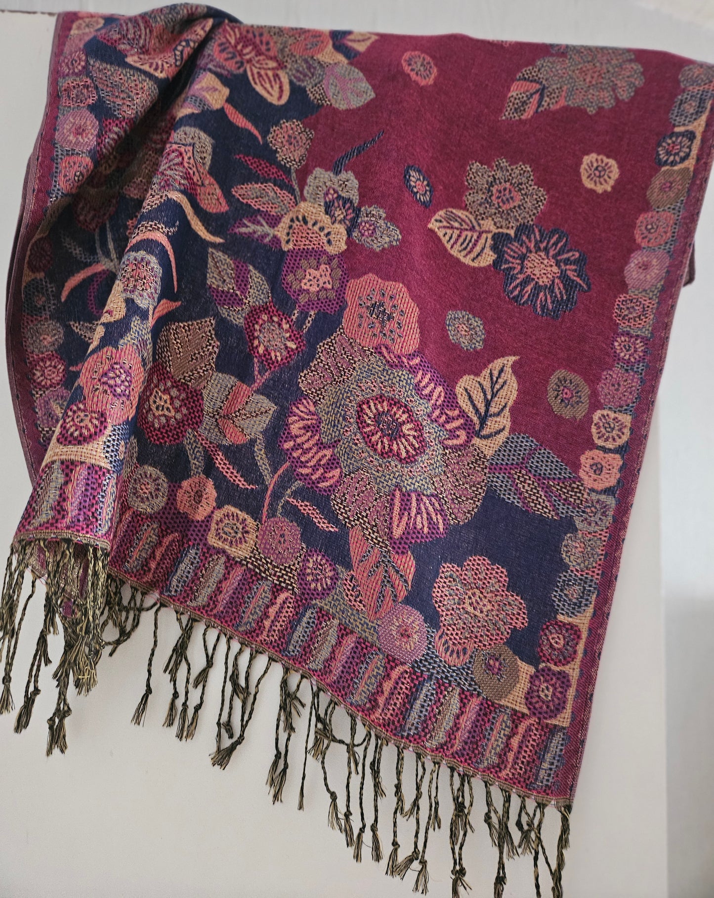 Écharpe/Châle/Pashmina brillant rose fuschia