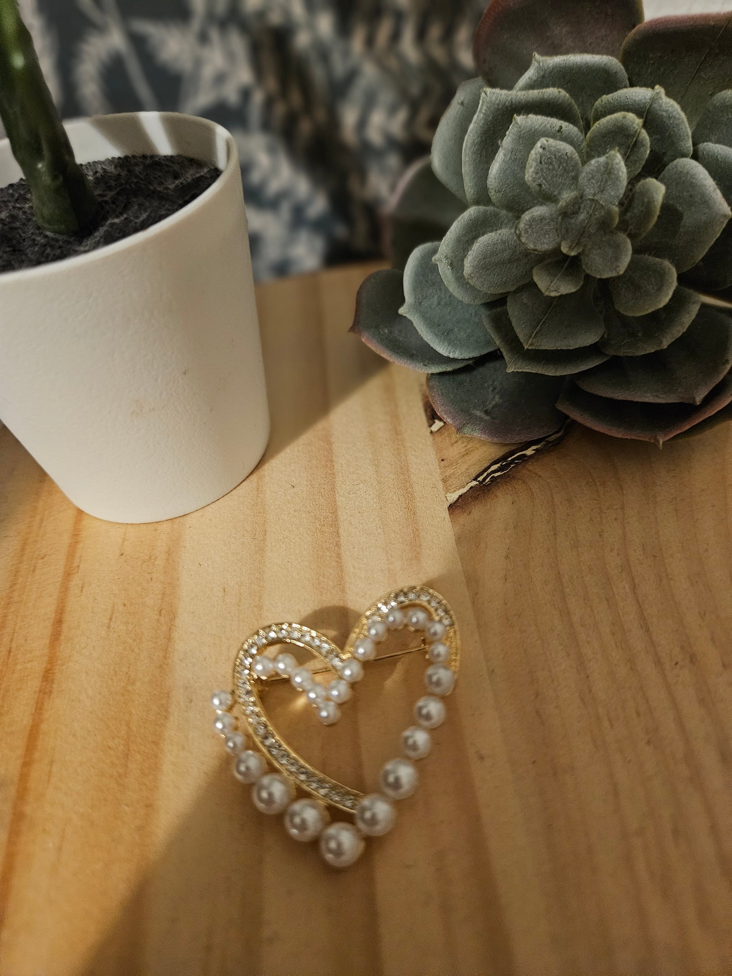 Bijoux broche cœur