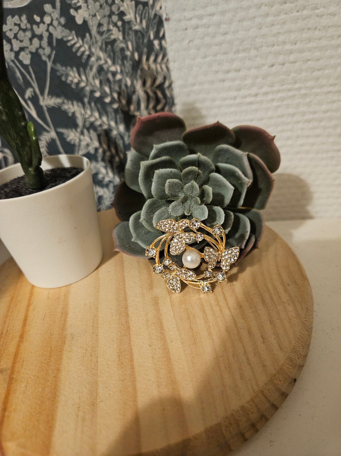 Bijoux broche couronne papillons 🦋