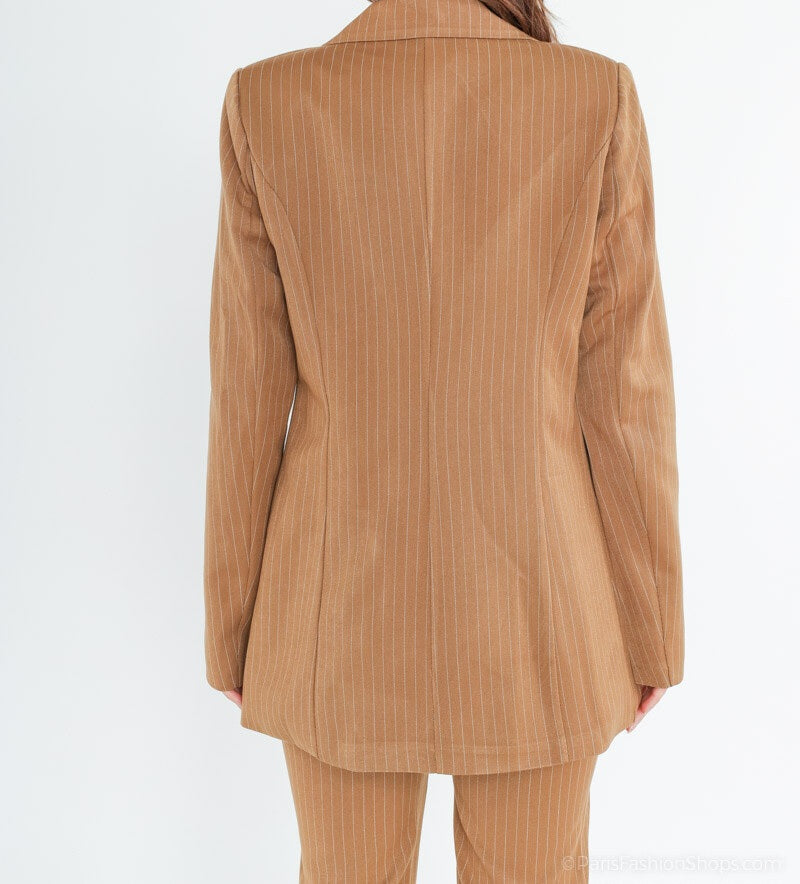 Blazer à rayures