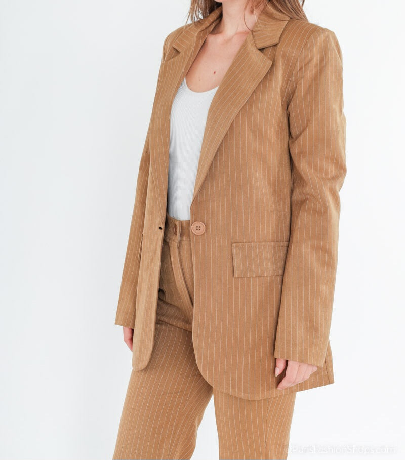Blazer à rayures