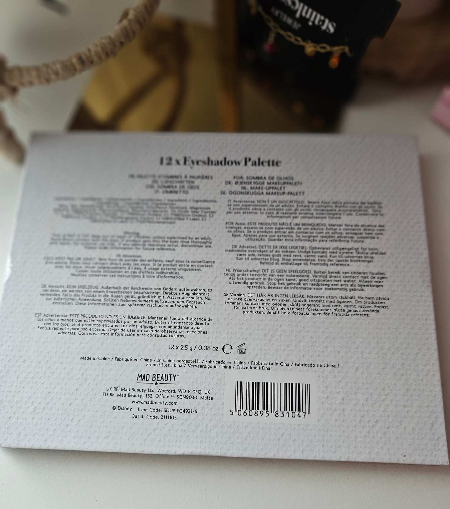 Palette de fards à paupières Disney 12 couleurs 🎁