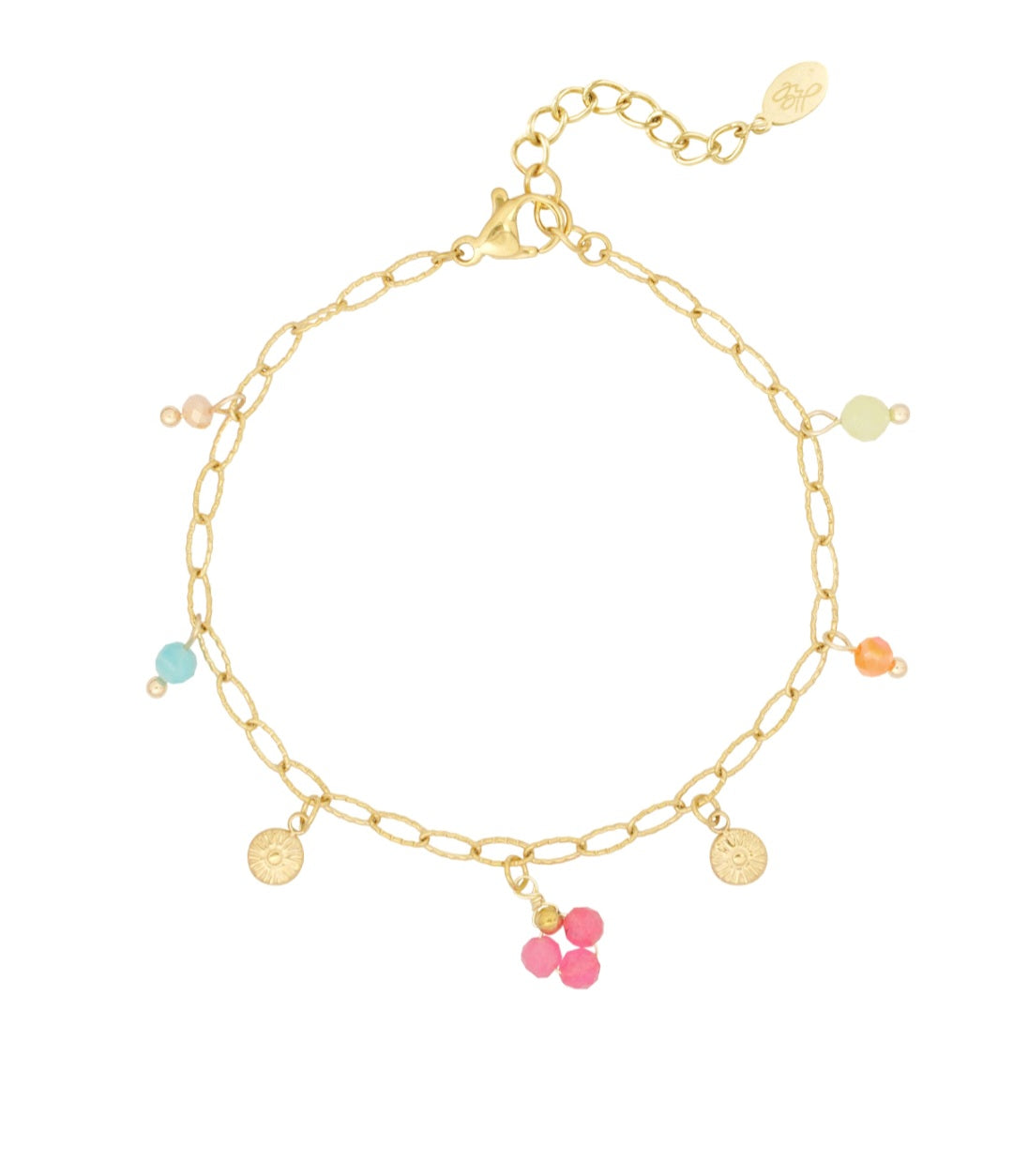 Bracelet à breloques Or acier inoxydable