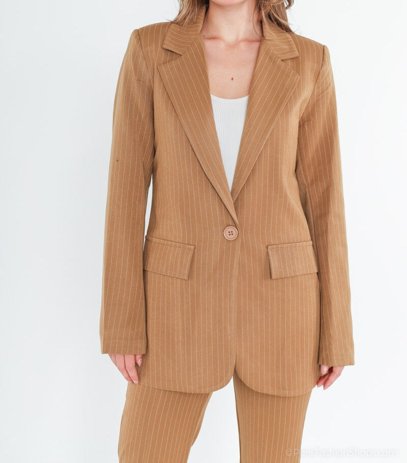 Blazer à rayures