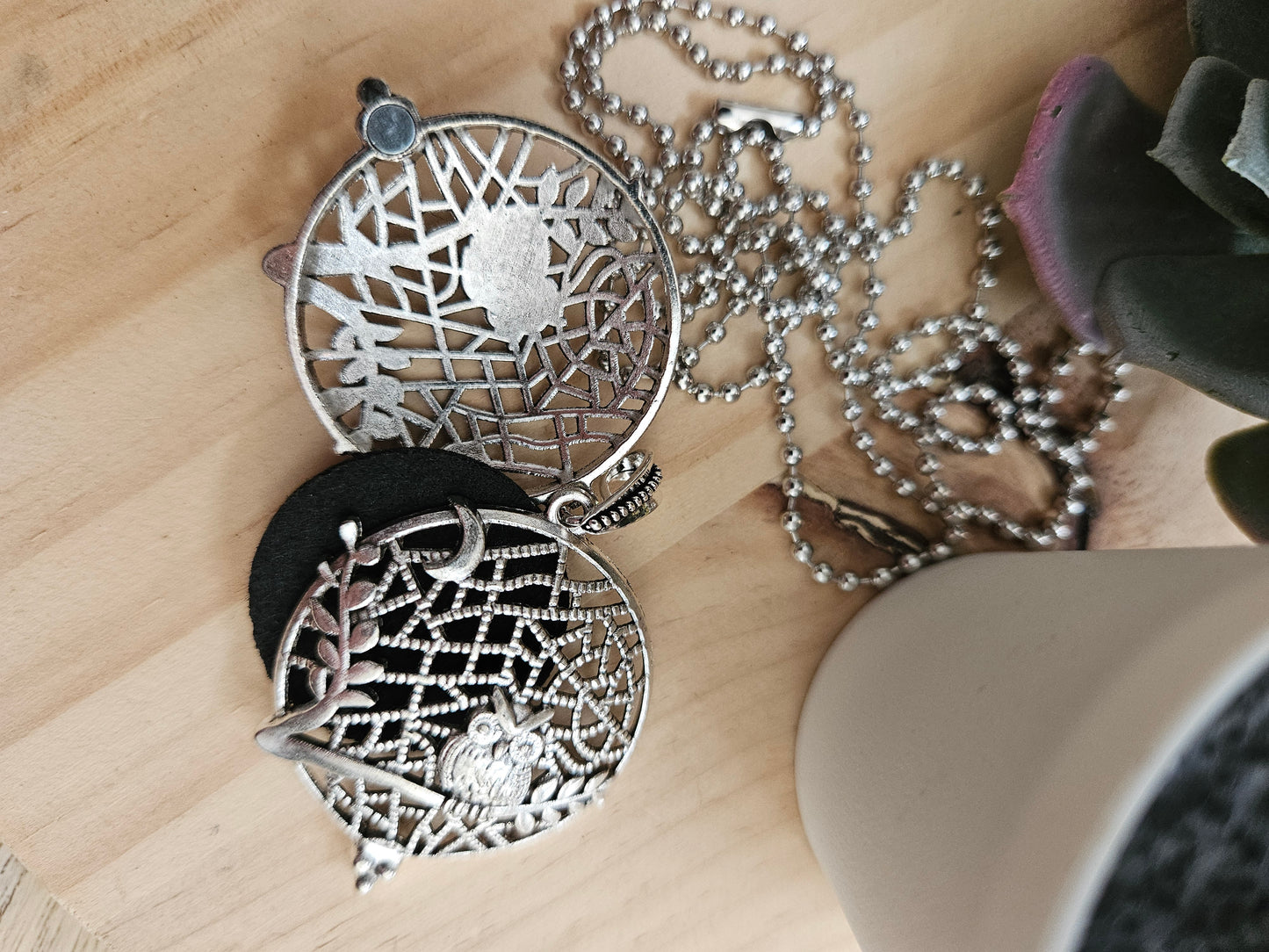 Zen et Bien Être collier d'aromatherapie hiboux