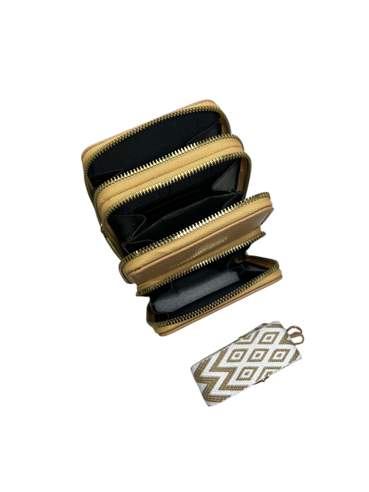 Sac téléphone couleur au choix à 3 compartiment bandoulière assortie