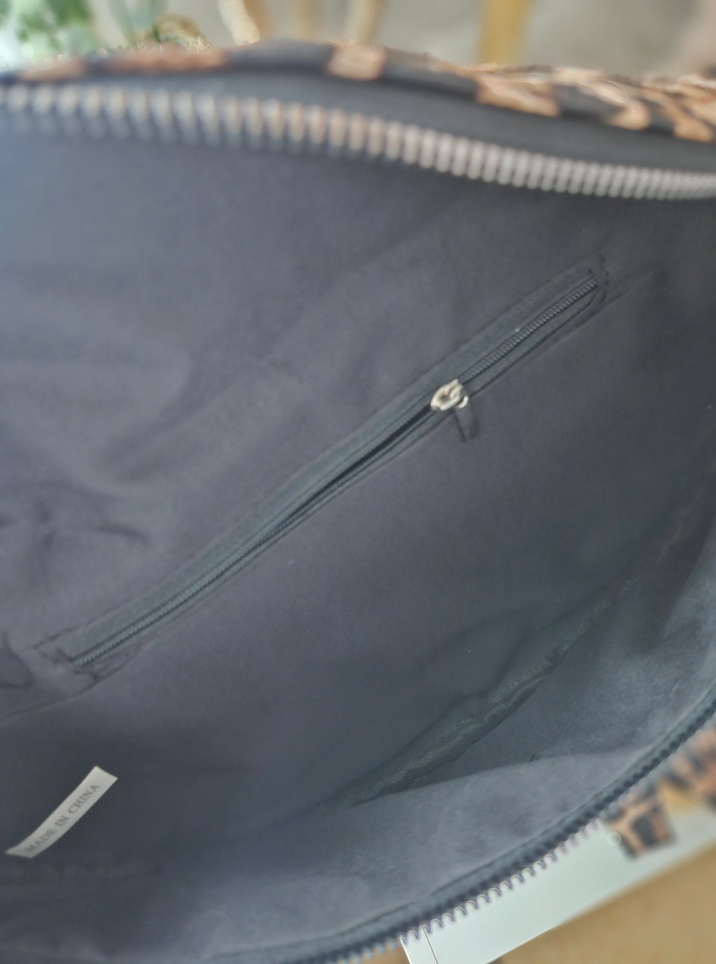 Sac banane léopard similicuir grand format