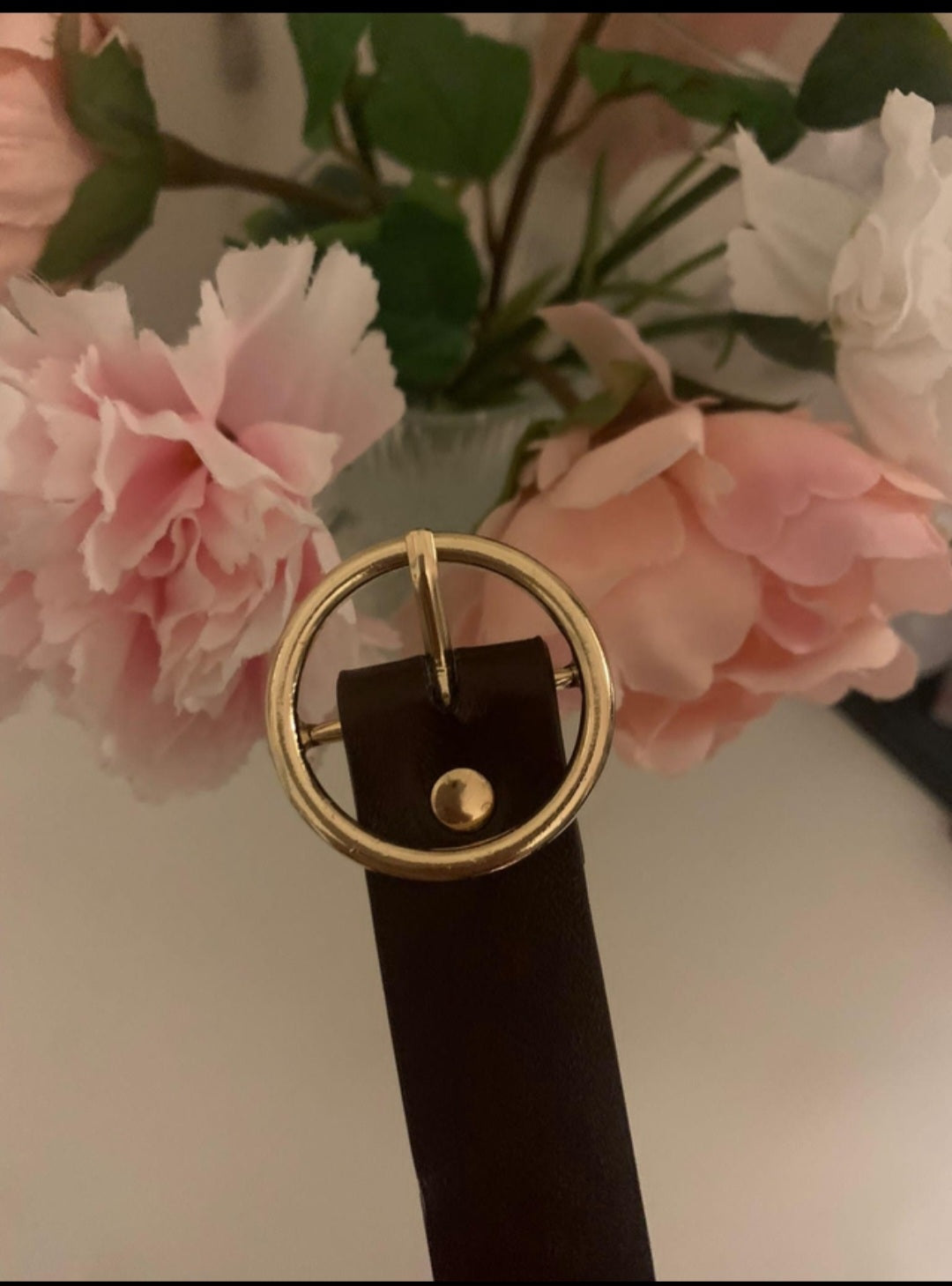 Ceinture marron à boucle