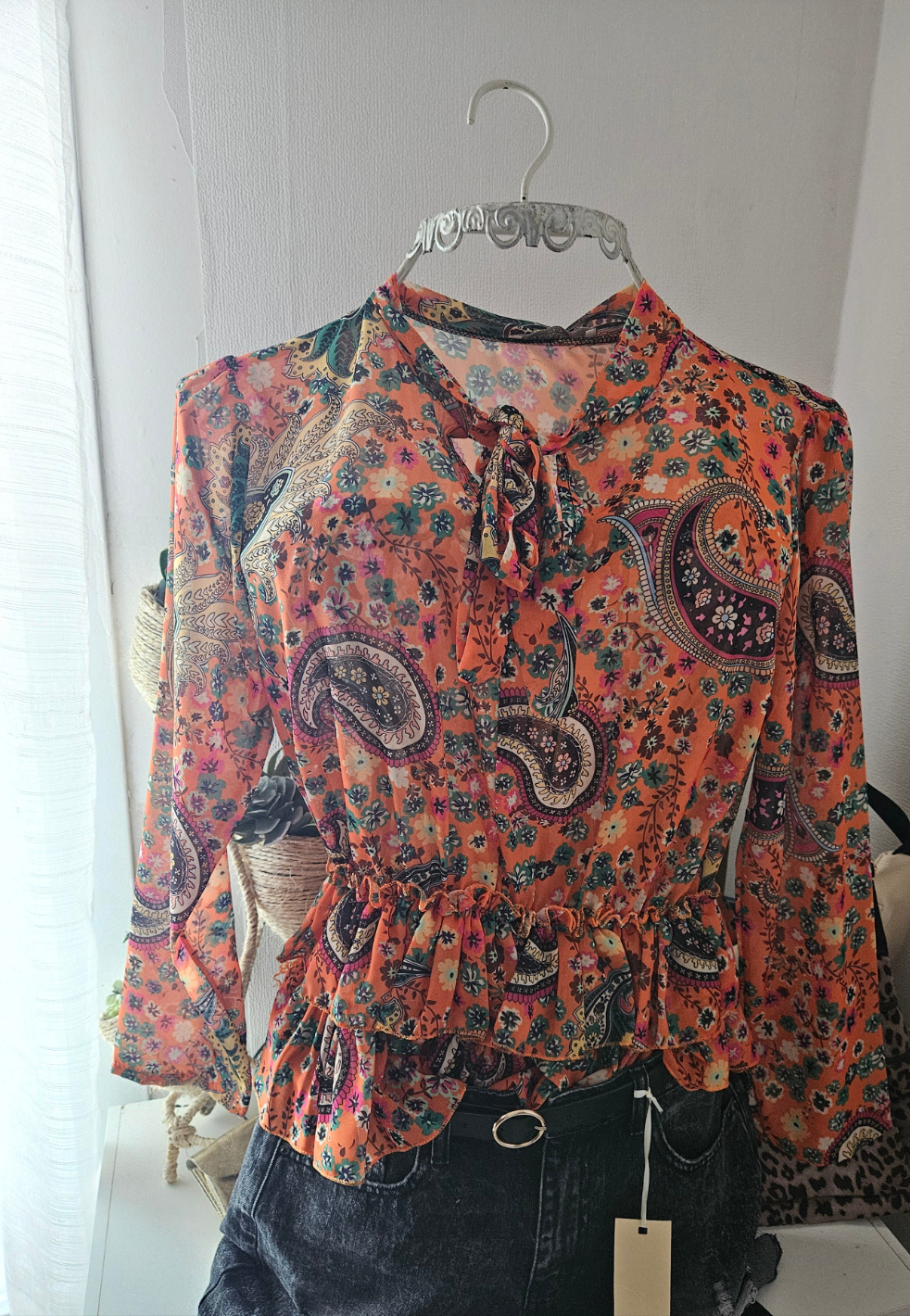 Blouse bohème manches longues