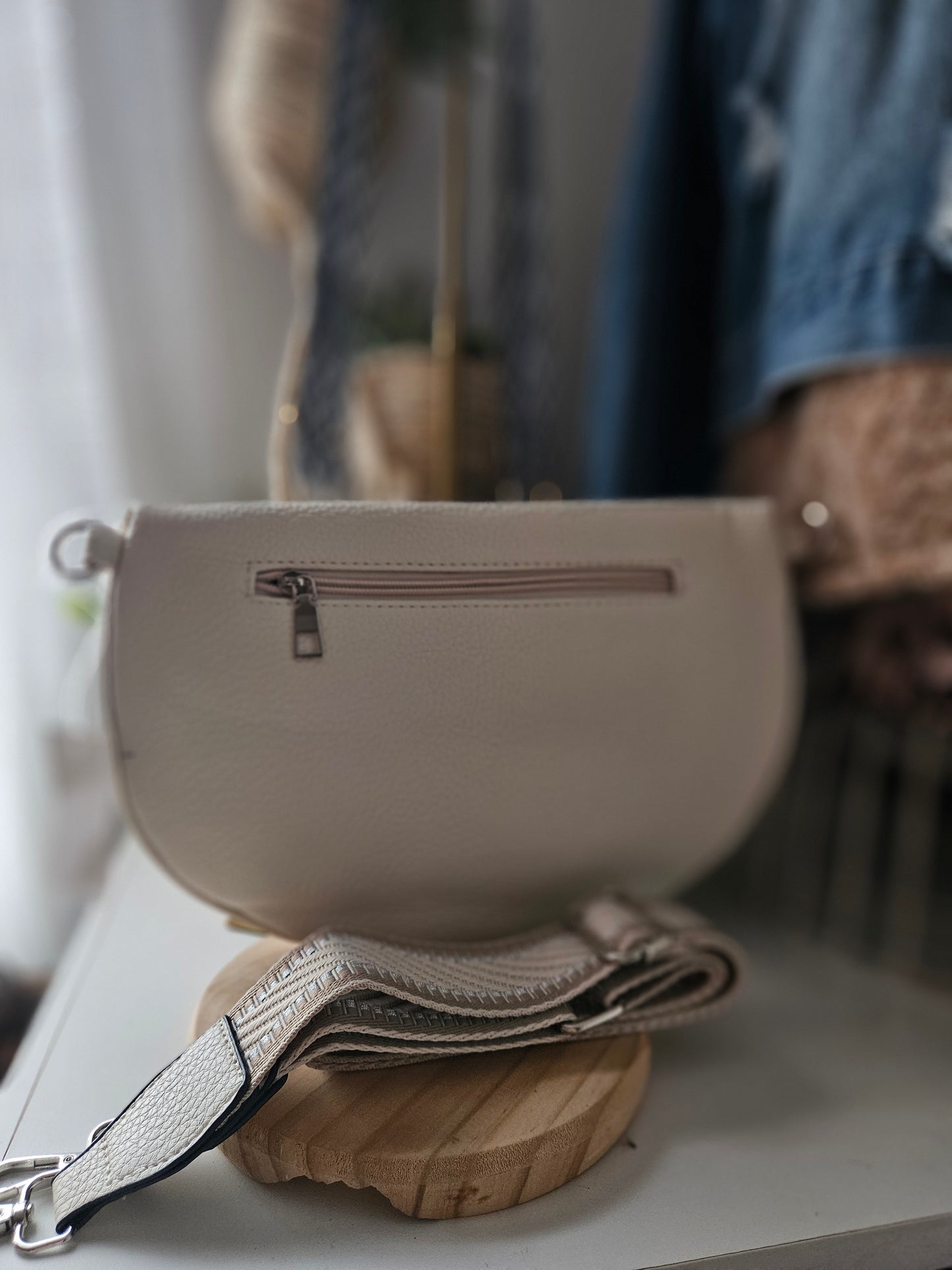 Sac banane crossbody clouté couleur au choix