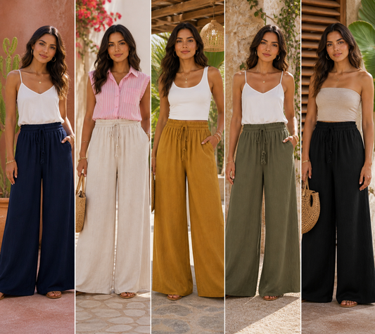 Pantalon très large fluide léger