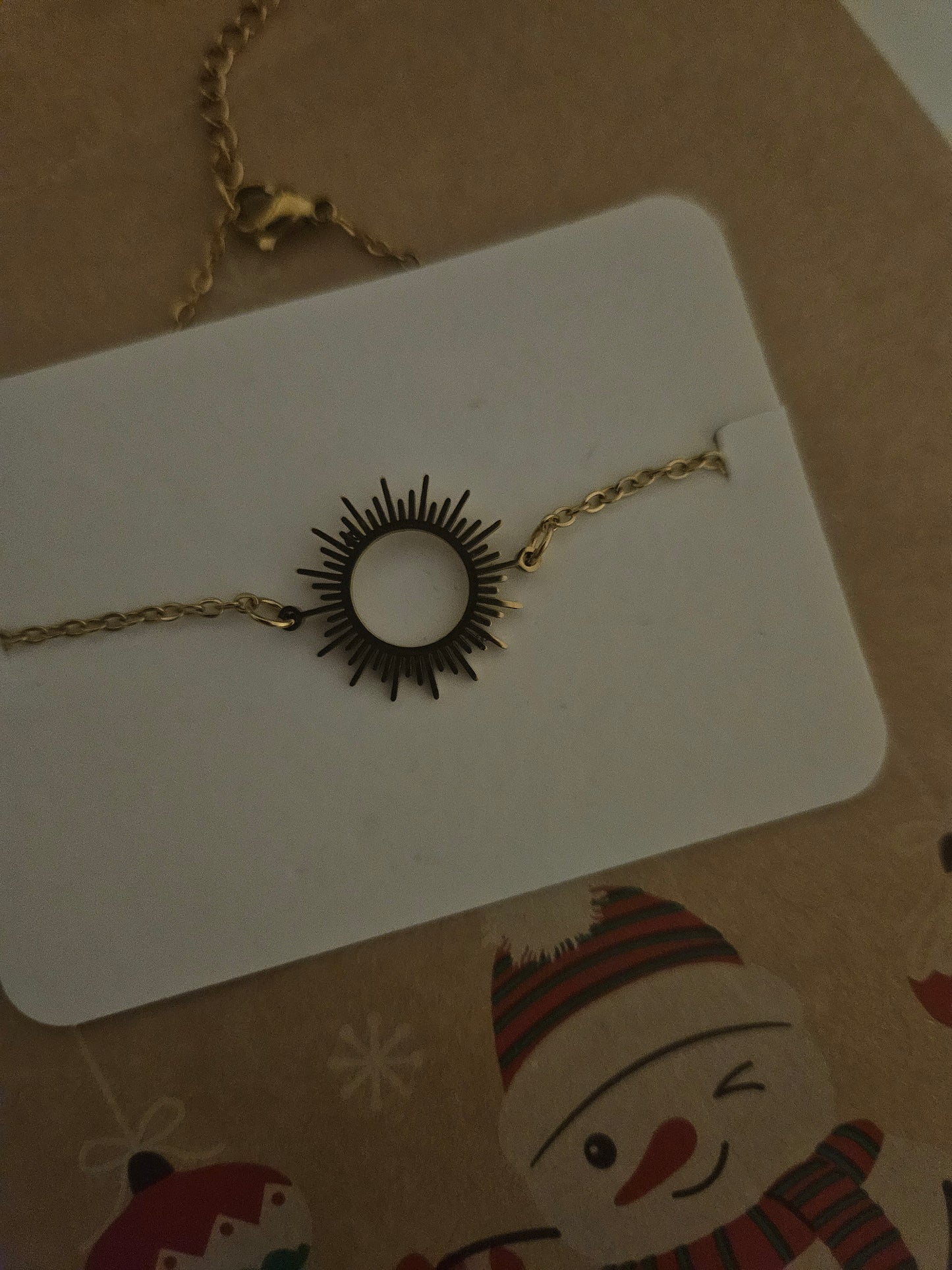 Bracelet doré soleil