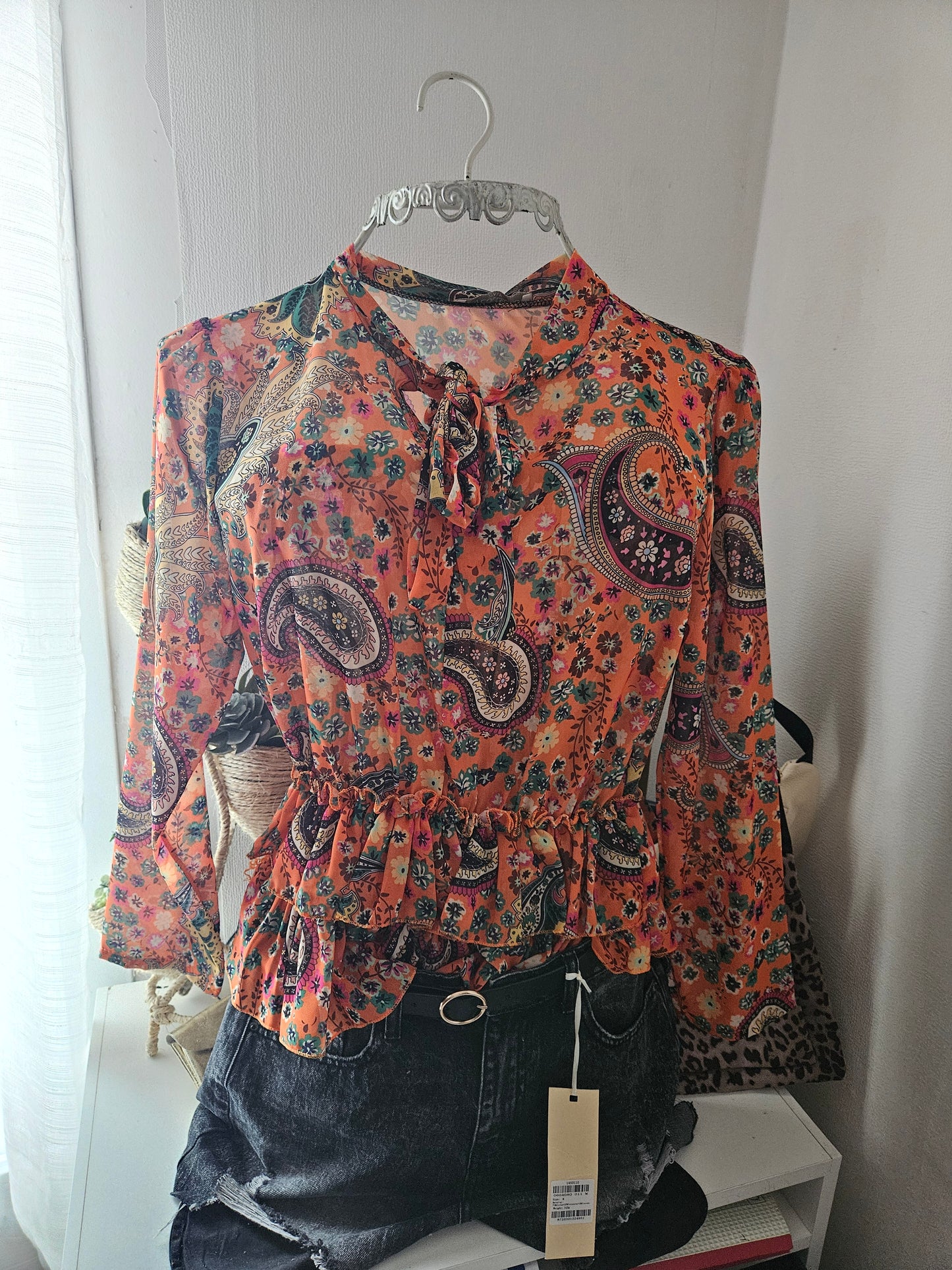Blouse bohème manches longues