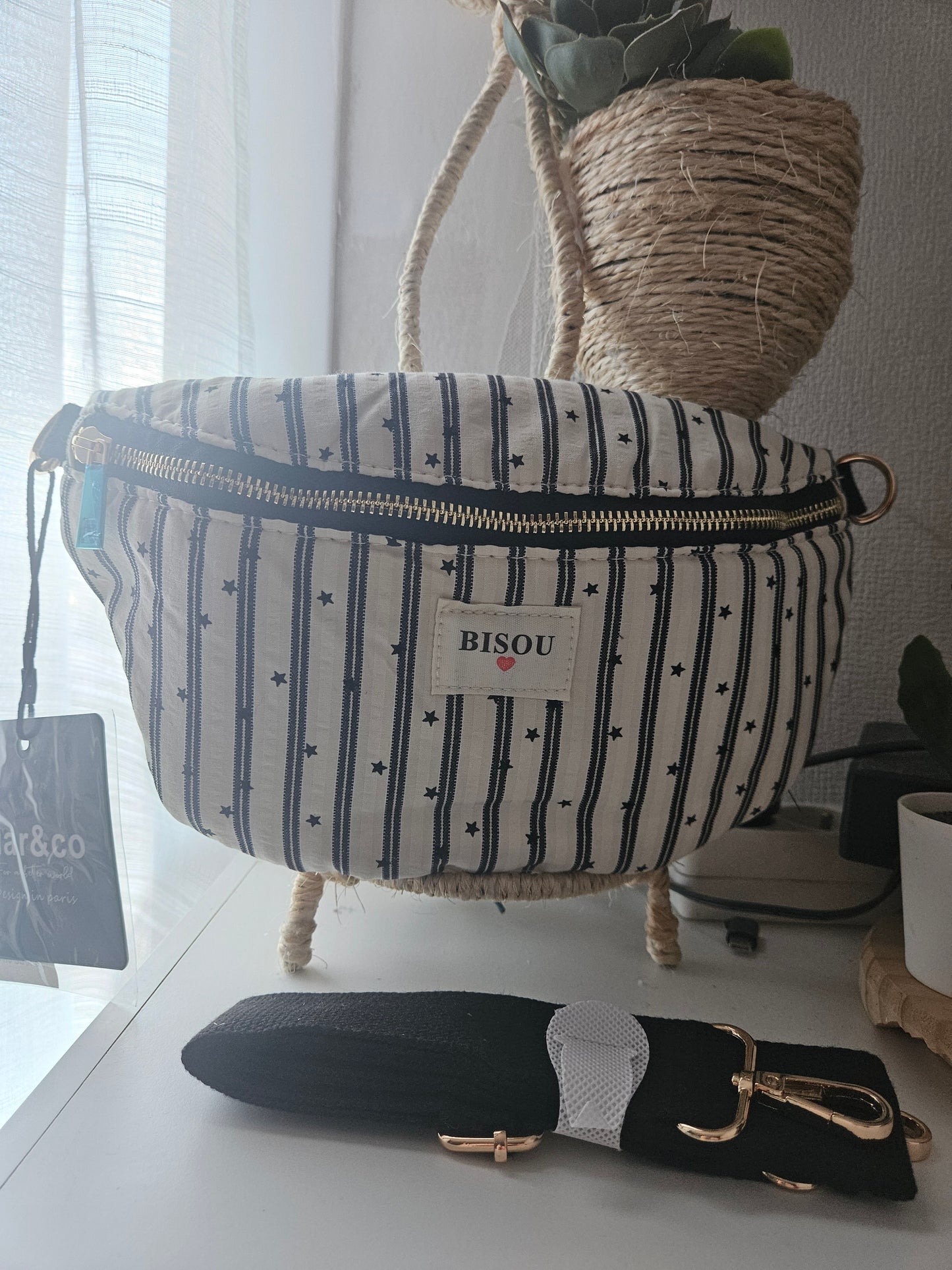 Sac banane rayures ❤️ 100% coton