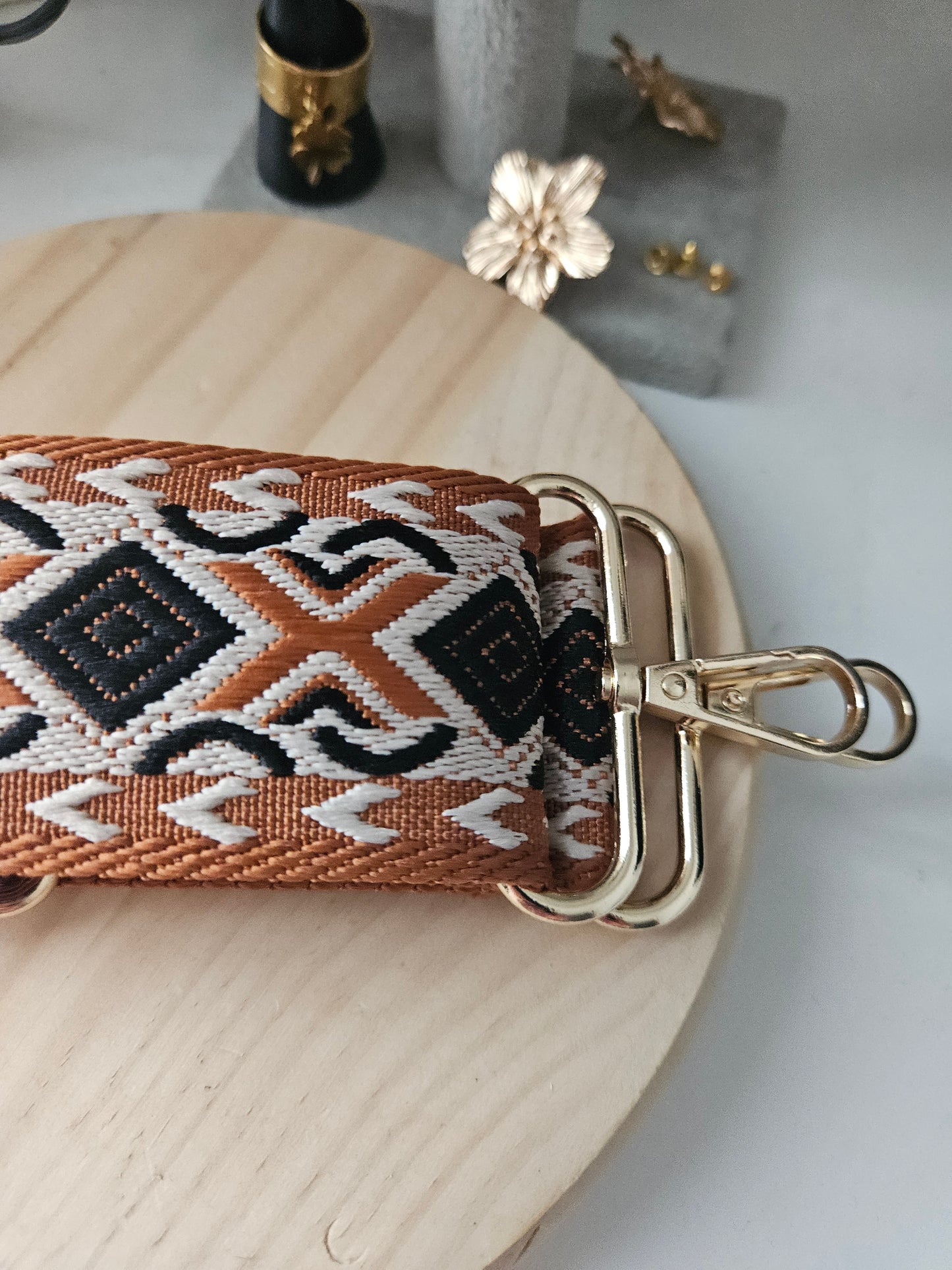 Bandoulière réglable style bohème champêtre
