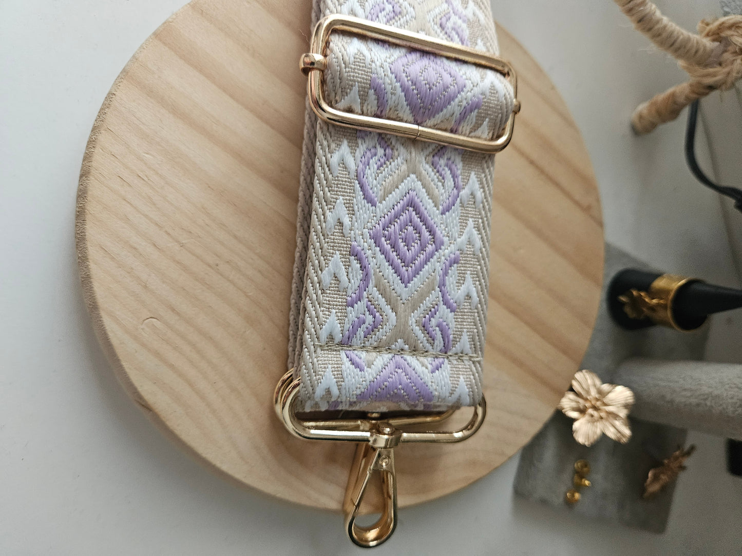 Bandoulière réglable style bohème champêtre