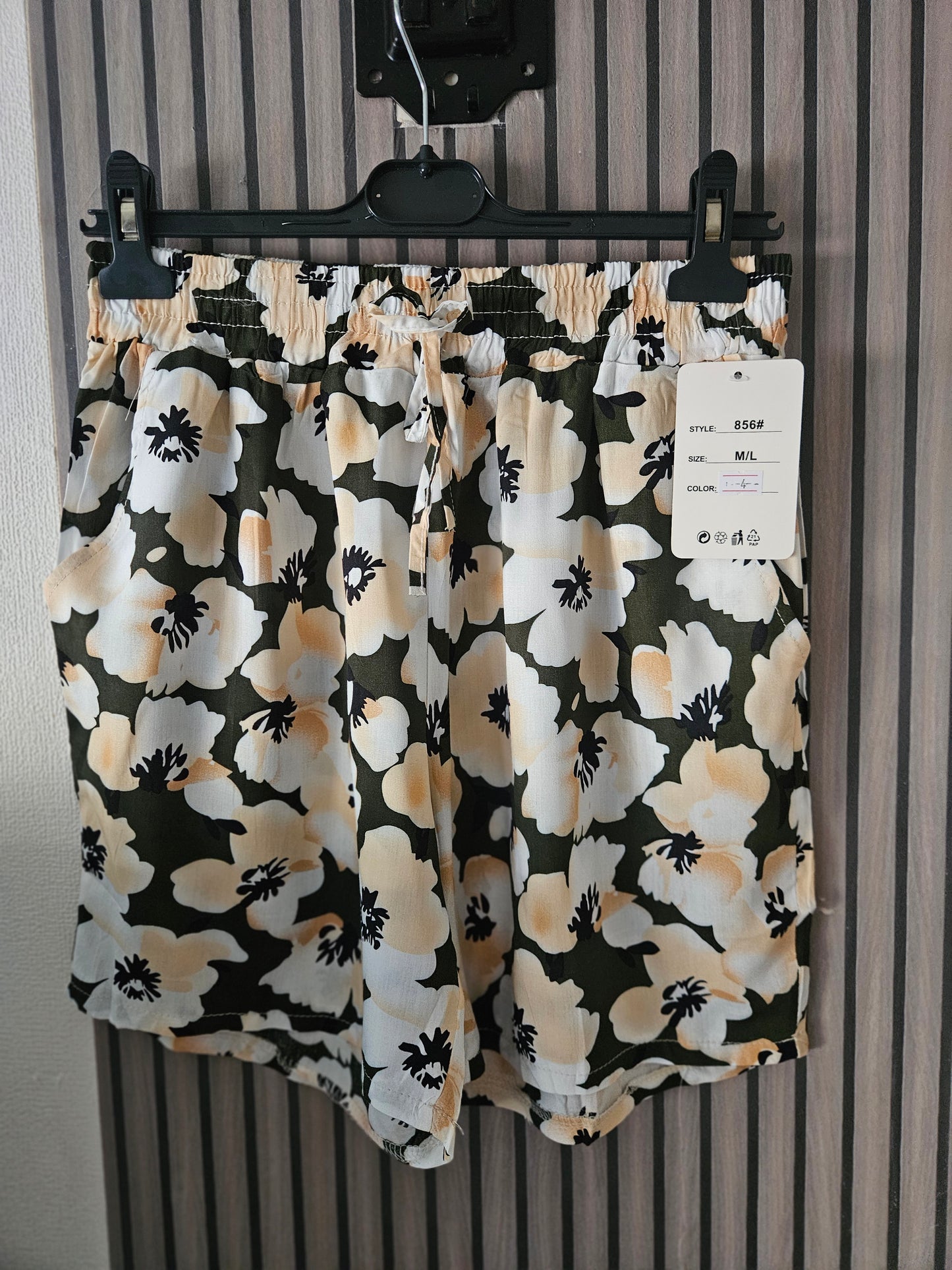 Short fluide extra léger motifs floraux 🌸 100% coton