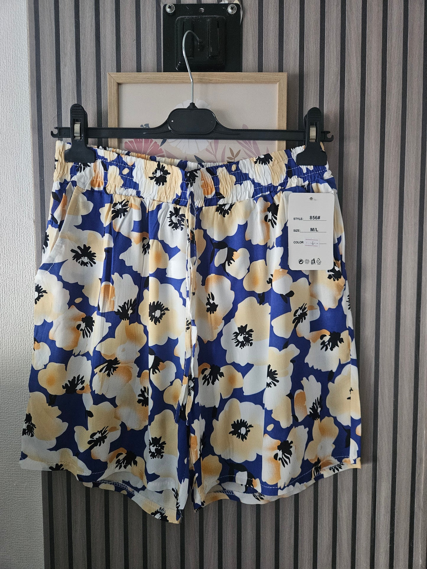 Short fluide extra léger motifs floraux 🌸 100% coton
