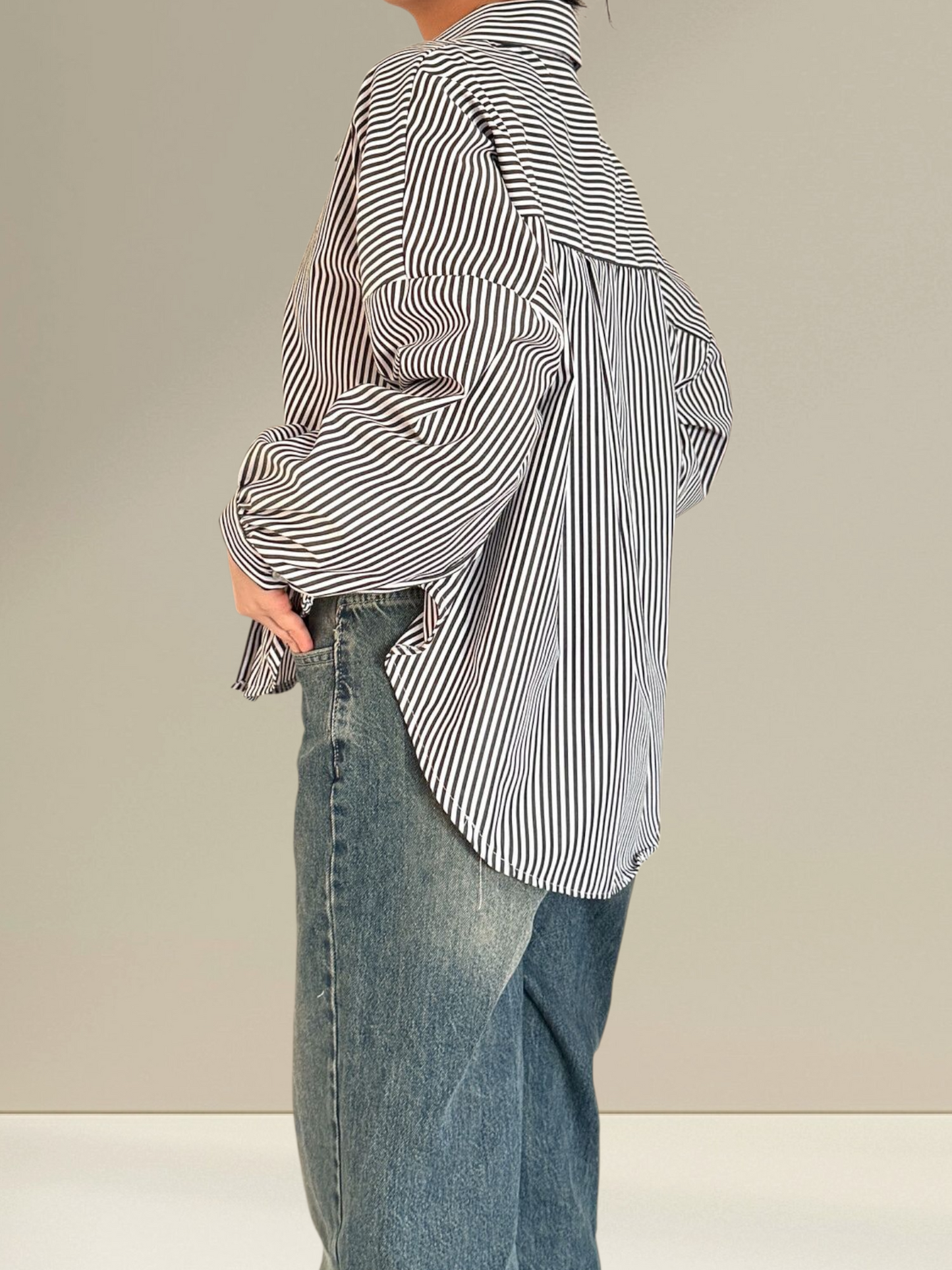 Chemise à rayures chic
