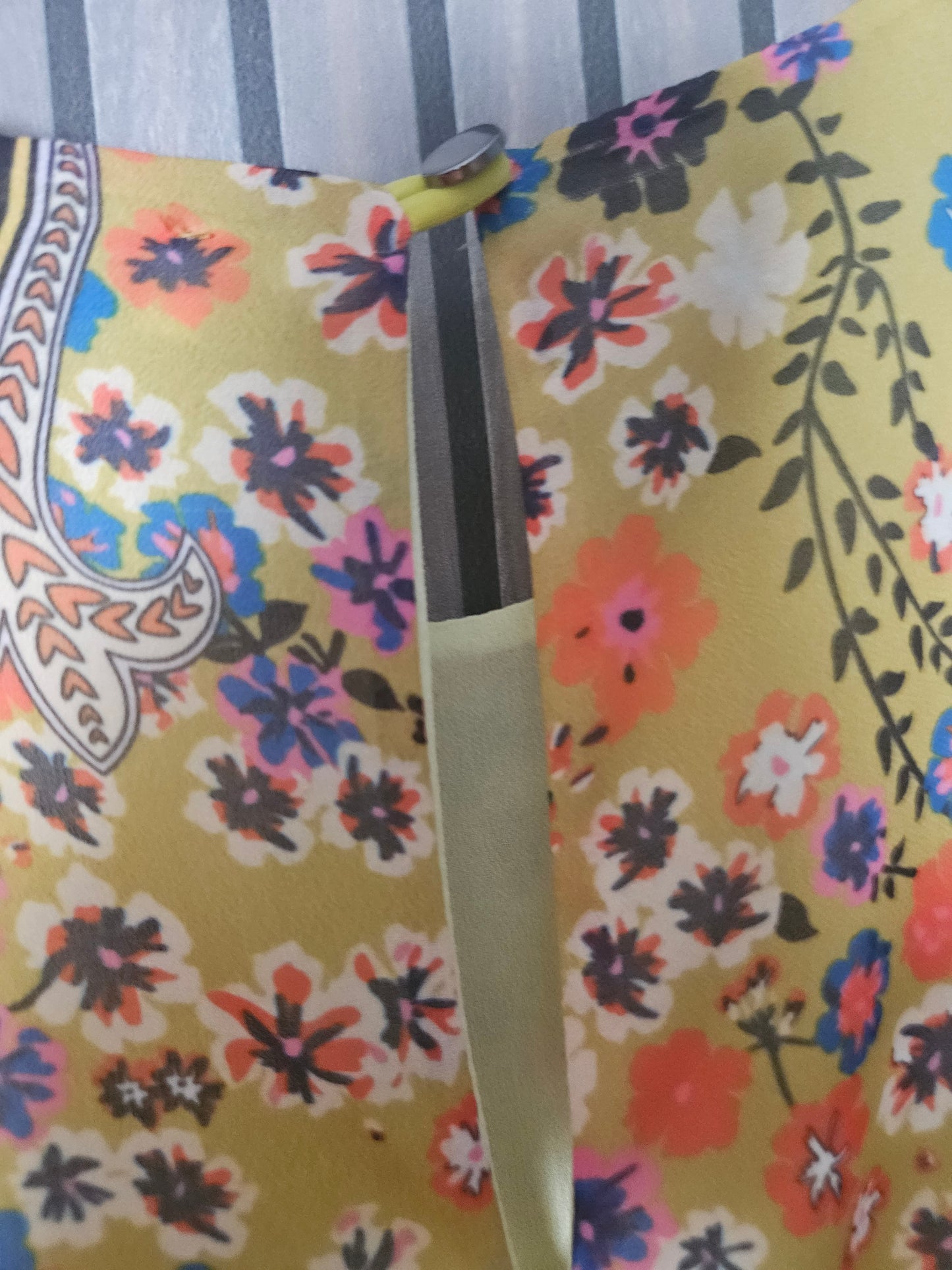 Blouse bohème jaune