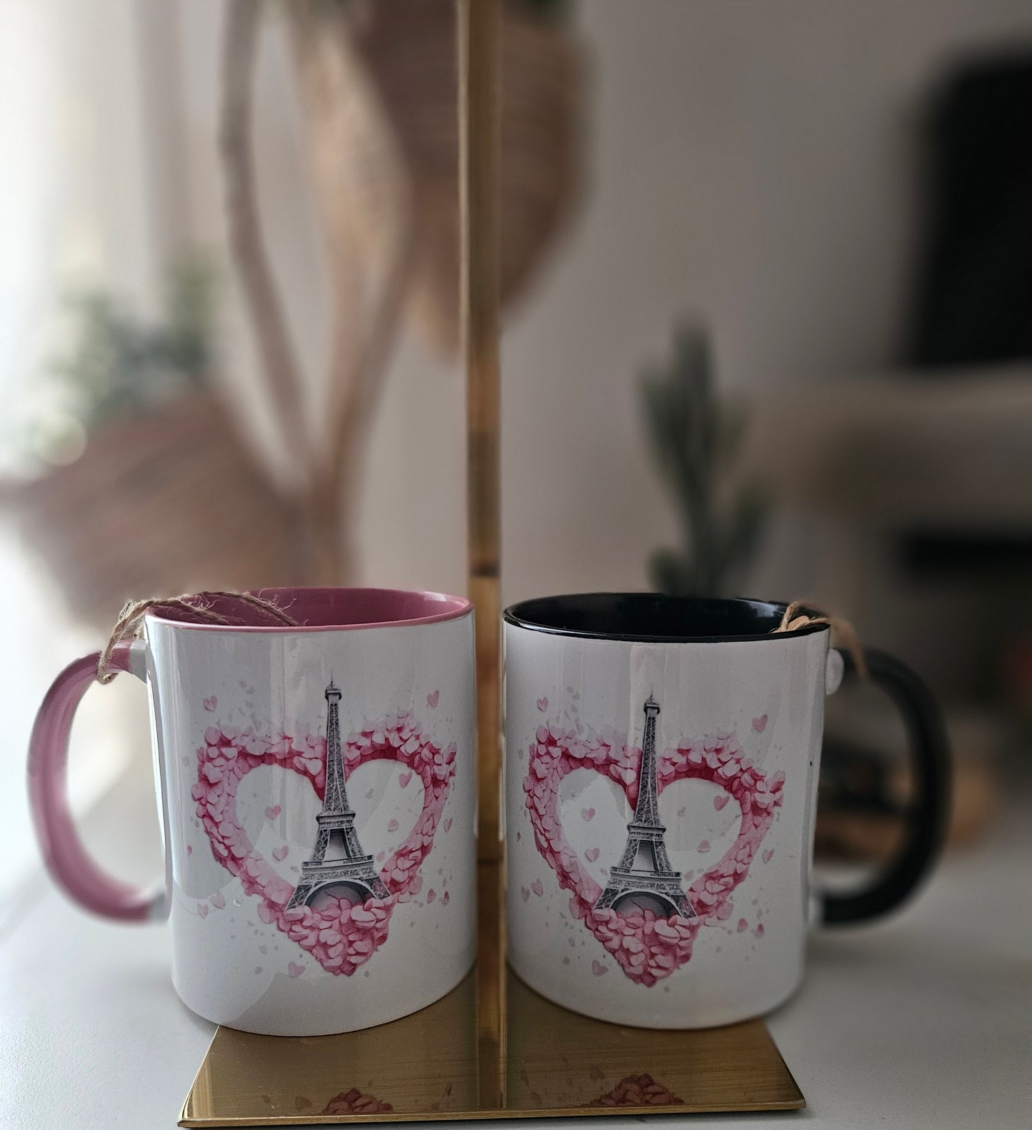 Mug Tour Eiffel coeur fleuri