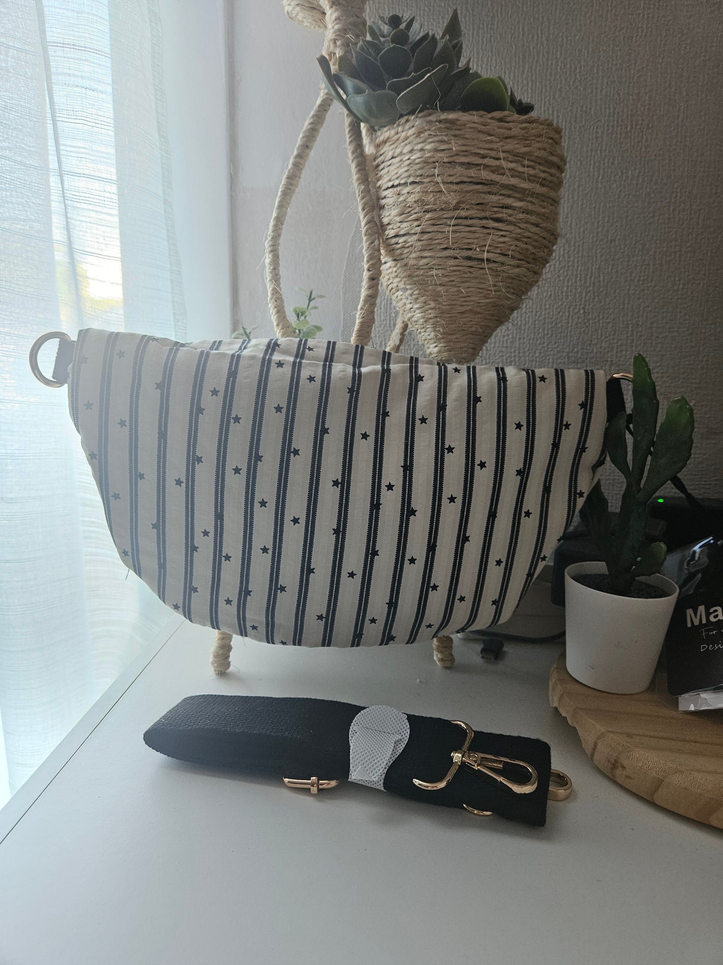 Sac banane rayures ❤️ 100% coton