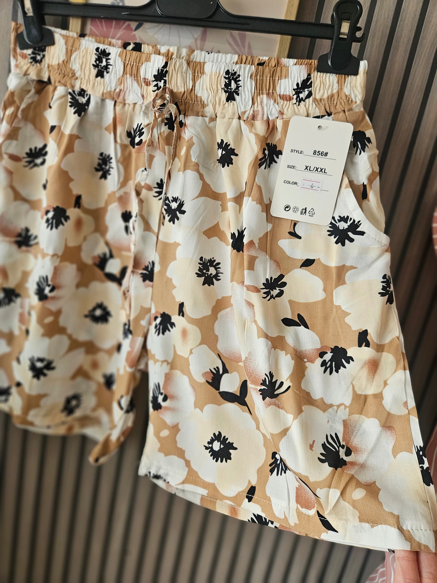 Short fluide extra léger motifs floraux 🌸 100% coton