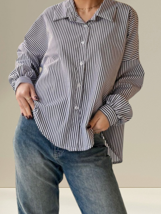 Chemise à rayures chic