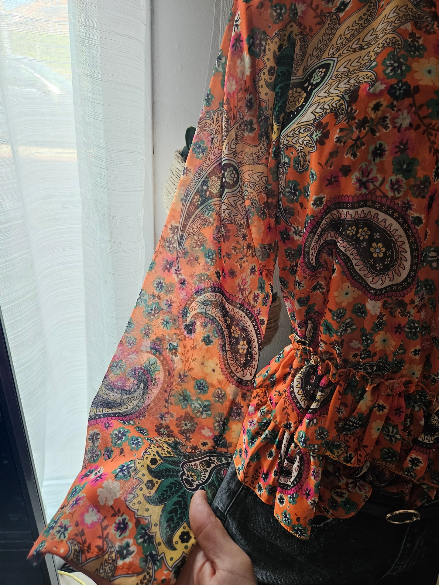 Blouse bohème manches longues