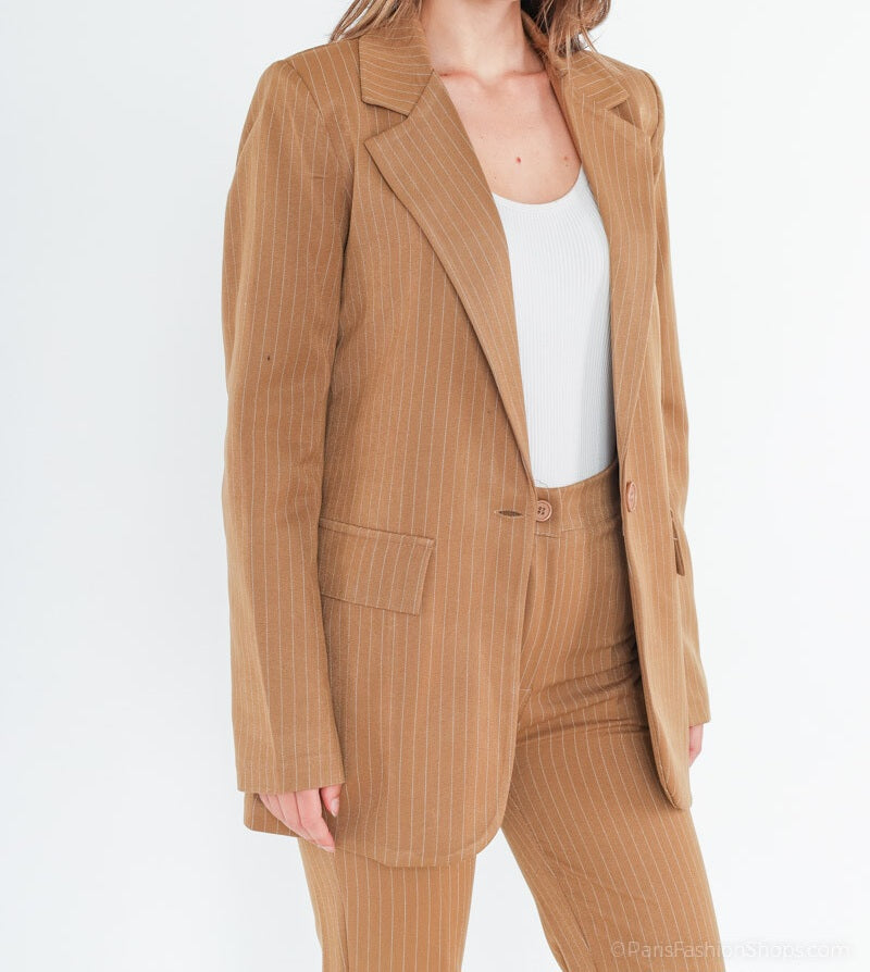 Blazer à rayures