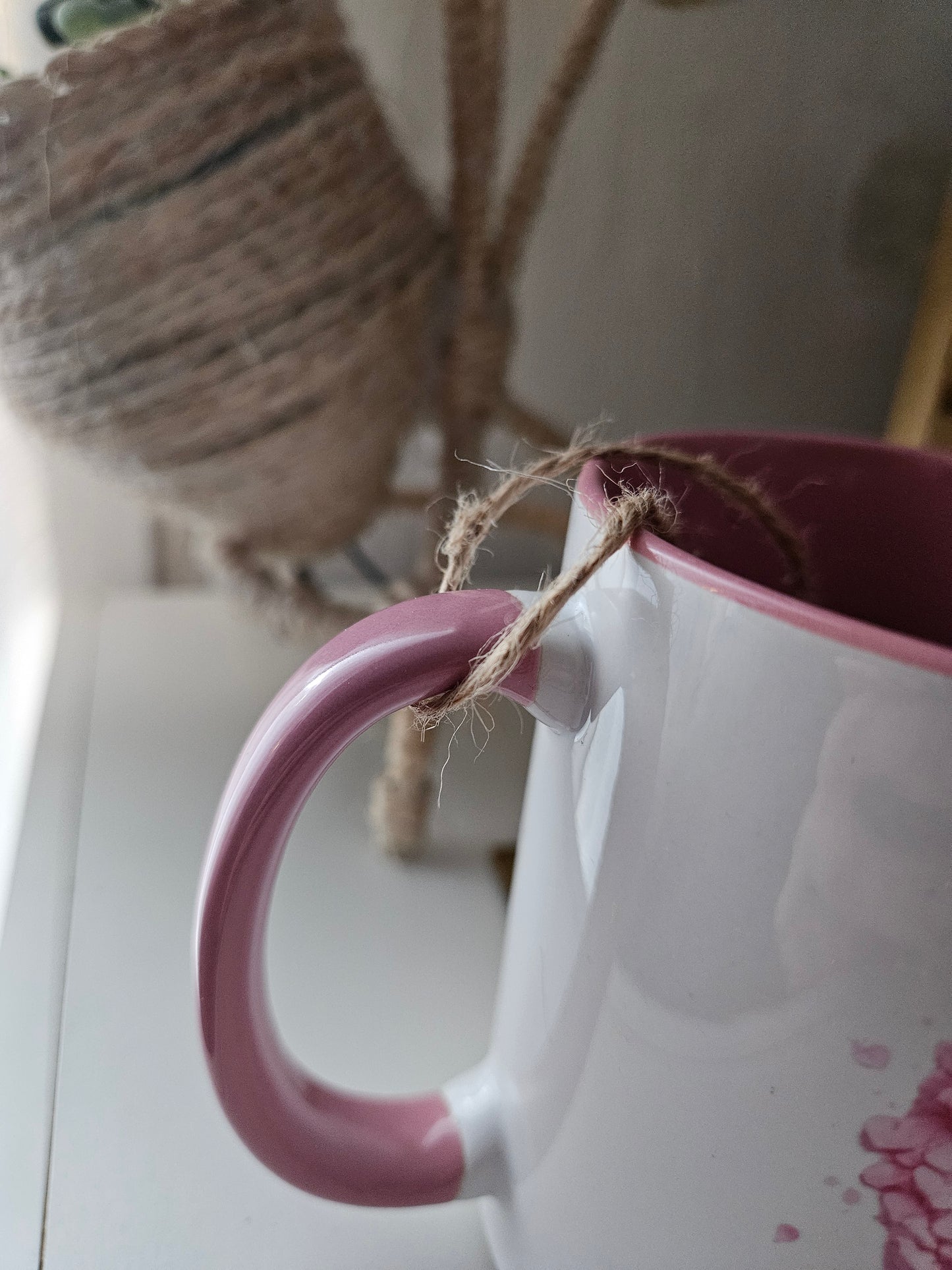 Mug initiale fleurie L comme Love