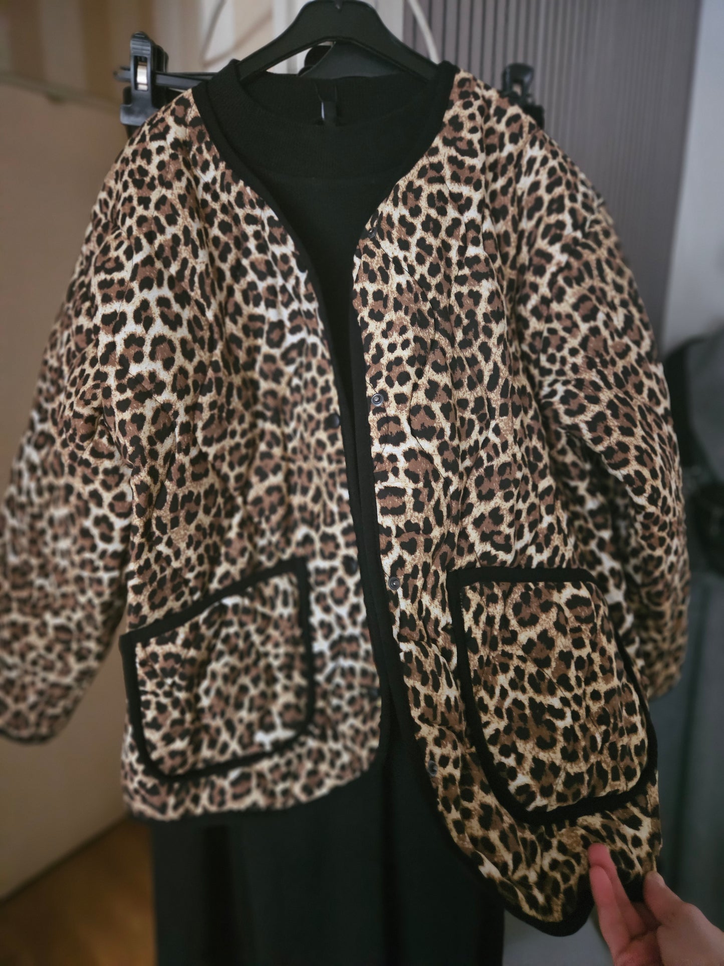 Manteau/veste matelassé léopard