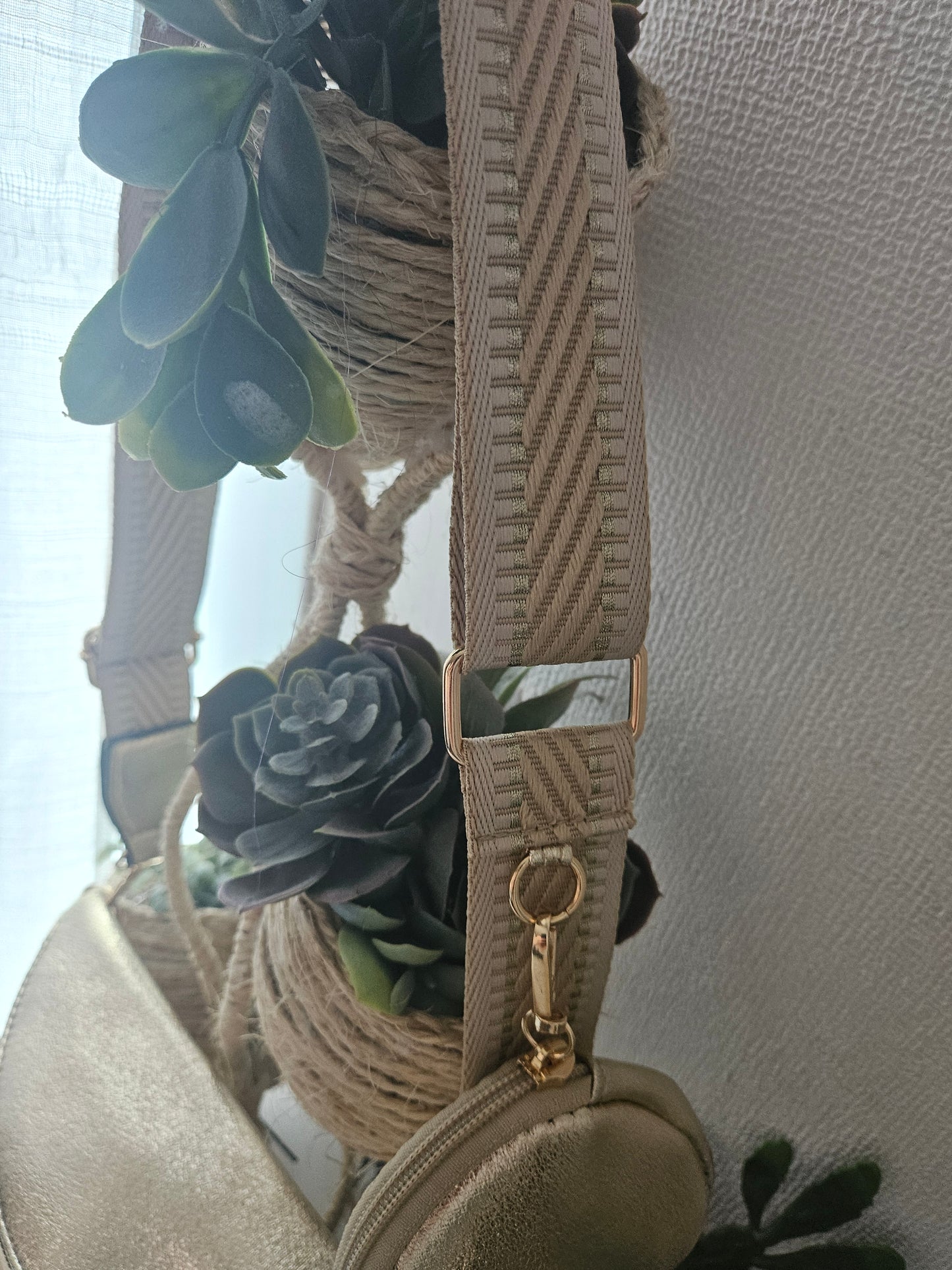 Sac banane doré irisé et porte monnaie