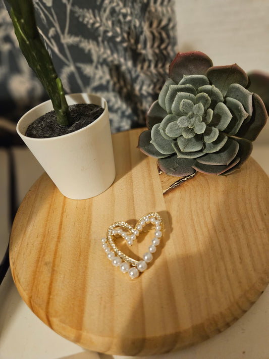 Bijoux broche cœur