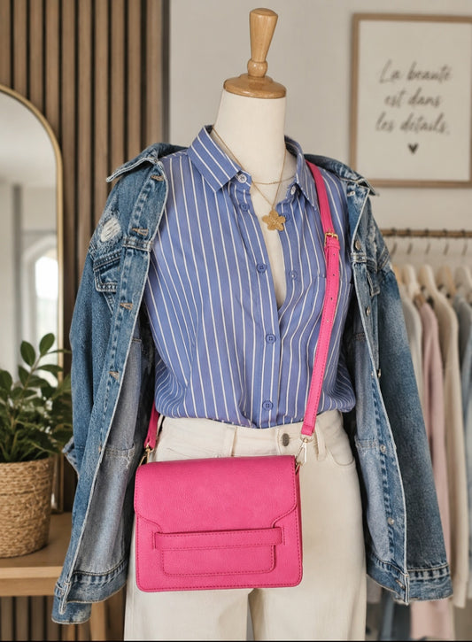 Sac à bandoulière rose