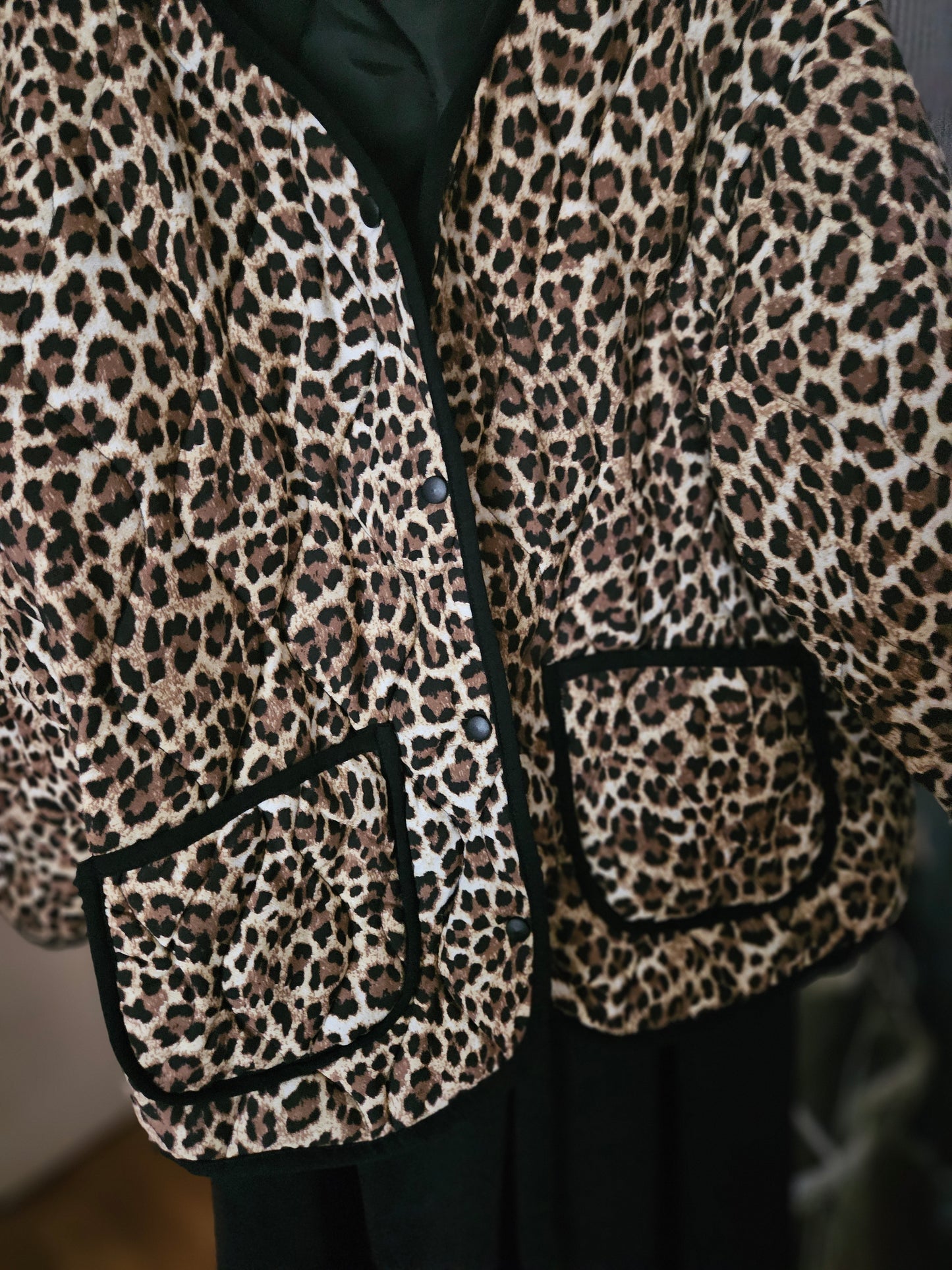 Manteau/veste matelassé léopard