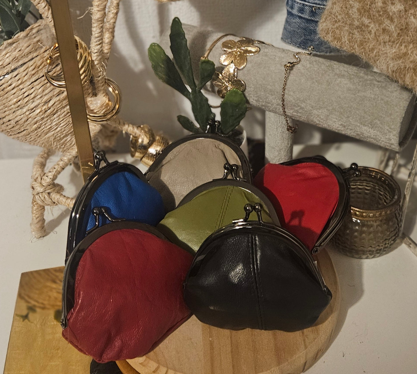 Porte-monnaie en cuir