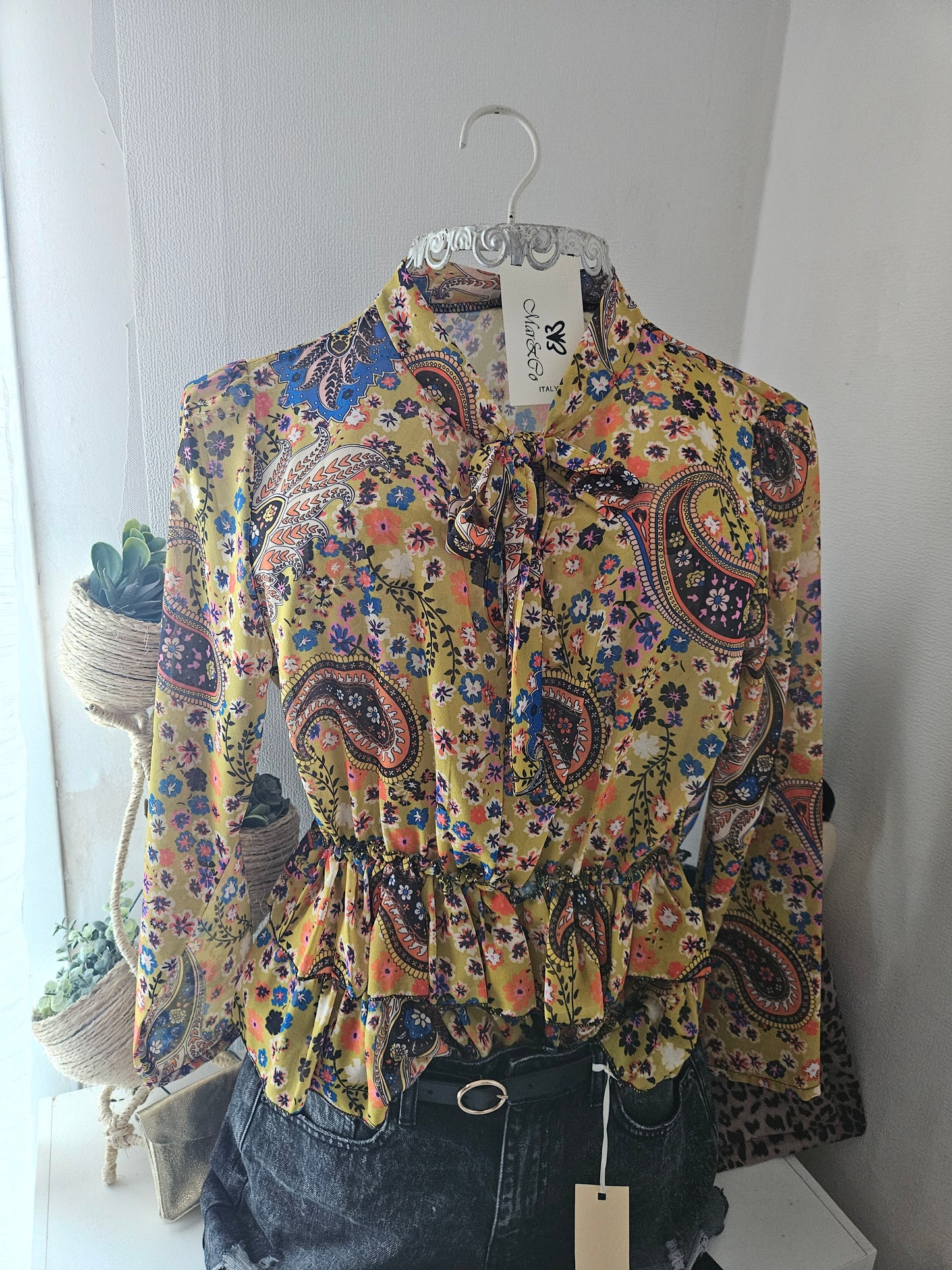 Blouse bohème légère manches longues